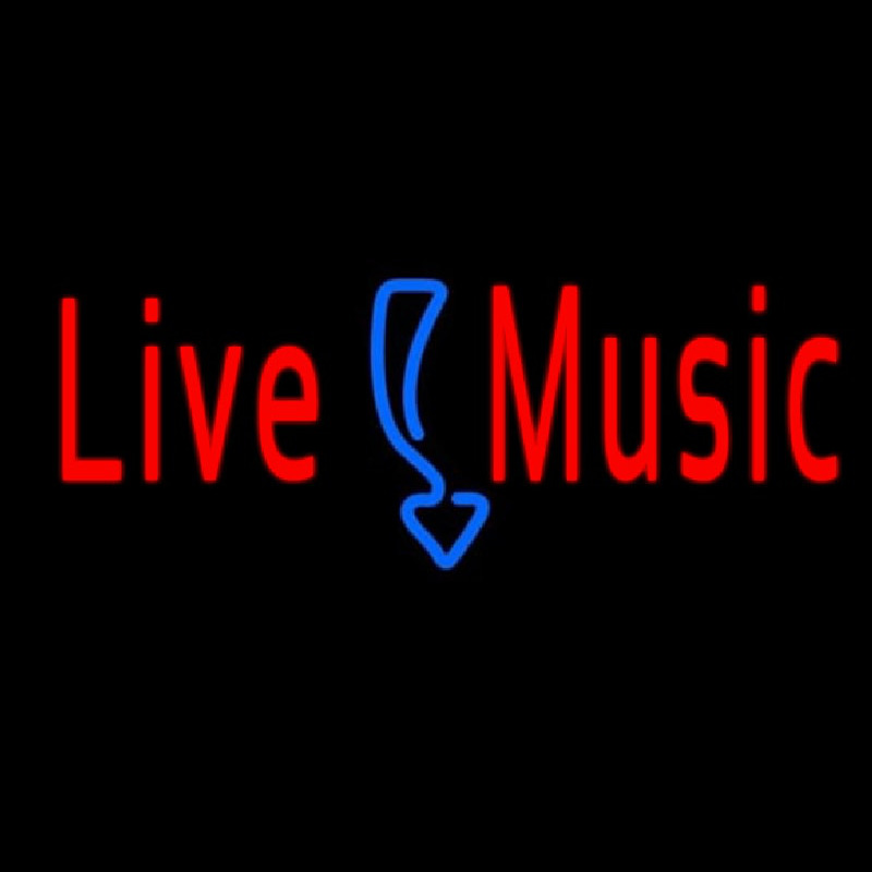 Red Live Music Neonreclame