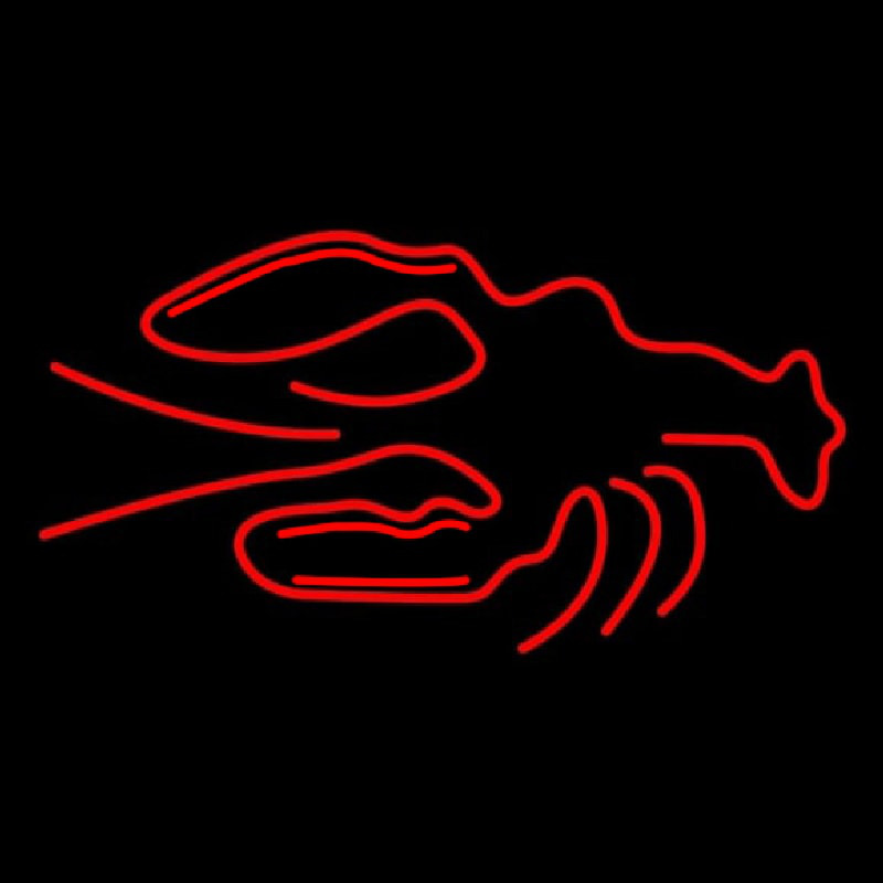 Red Logo Lobster Neonreclame