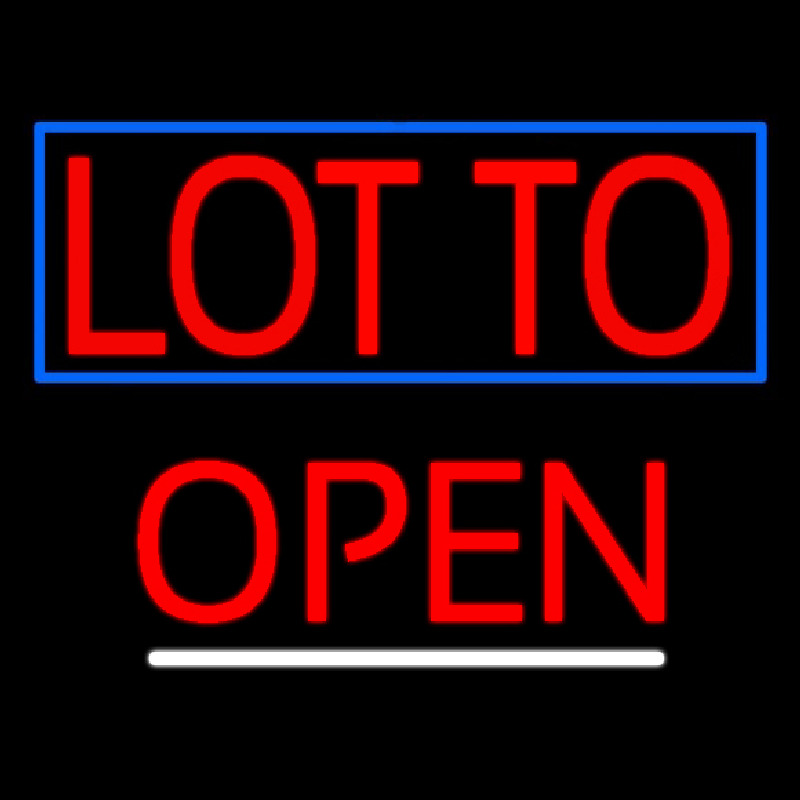 Red Lotto Open Neonreclame