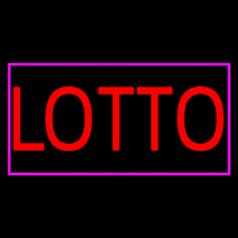 Red Lotto Pink Border Neonreclame