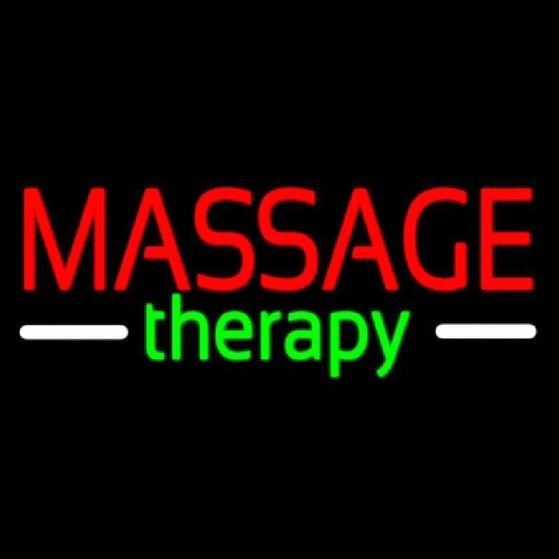 Red Massage Therapy Neonreclame