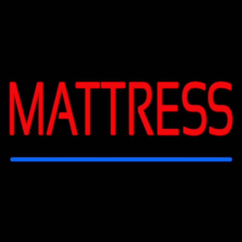 Red Mattress Blue Line Neonreclame