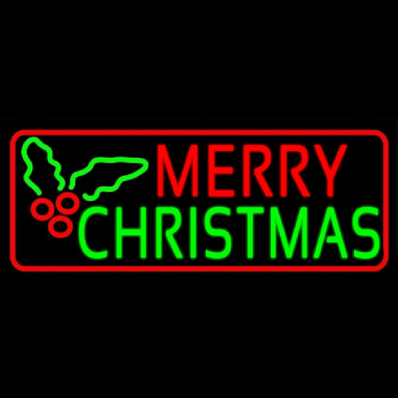 Red Merry Green Christmas Neonreclame