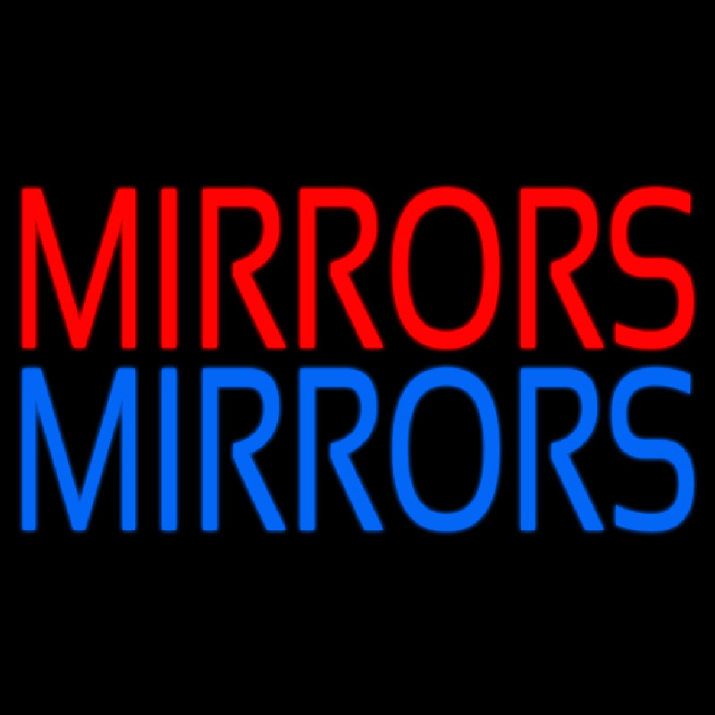 Red Mirrors Blue Mirrors Neonreclame