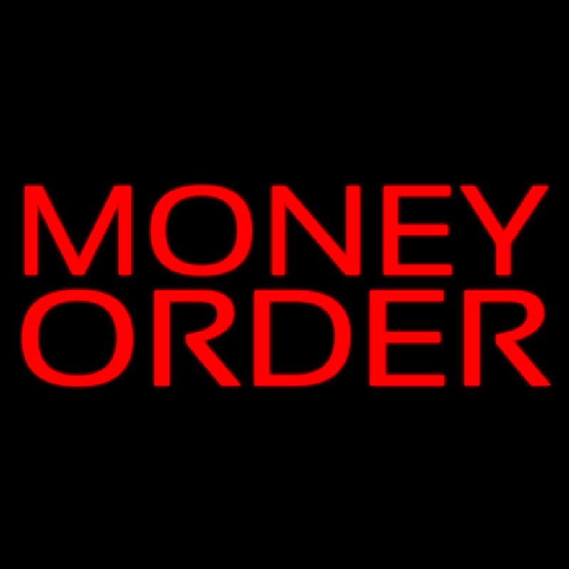 Red Money Order Neonreclame
