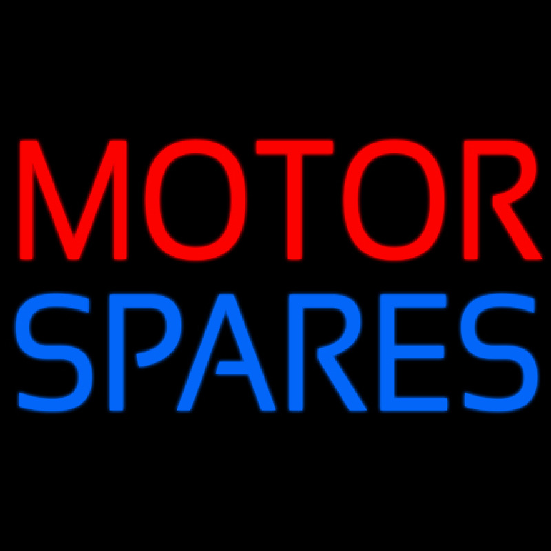 Red Motor Blue Spares 1 Neonreclame