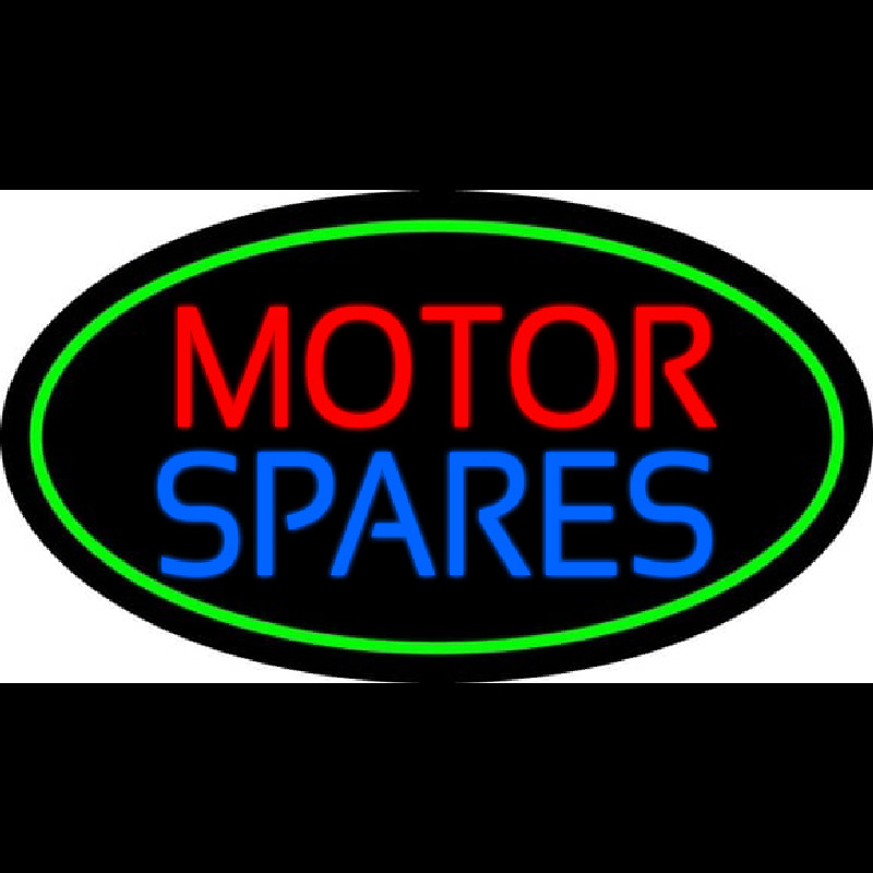 Red Motor Blue Spares 3 Neonreclame