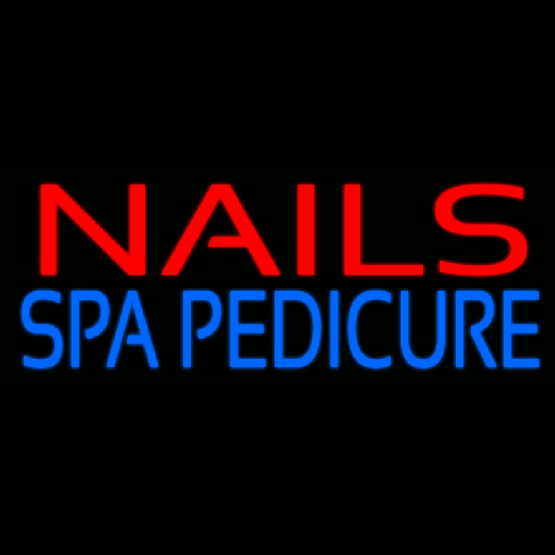 Red Nails Spa Pedicure Neonreclame