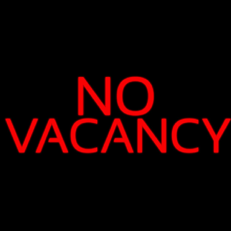 Red No Vacancy Neonreclame