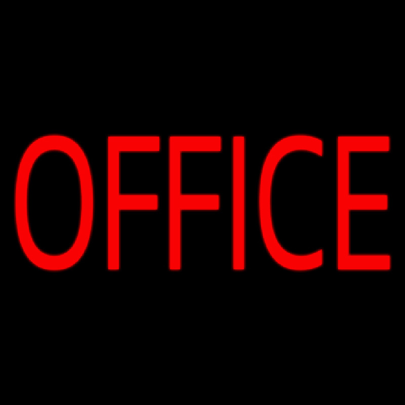 Red Office Neonreclame