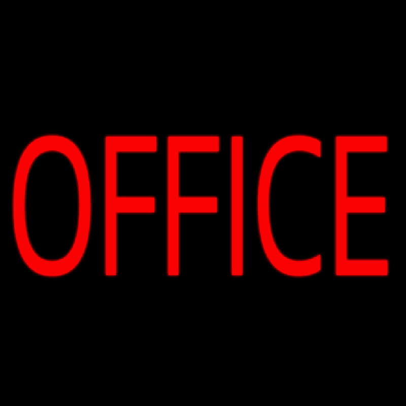 Red Office Neonreclame