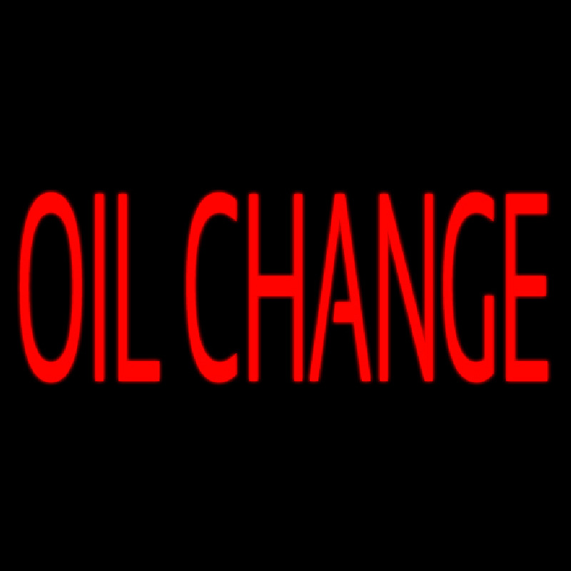 Red Oil Change Neonreclame
