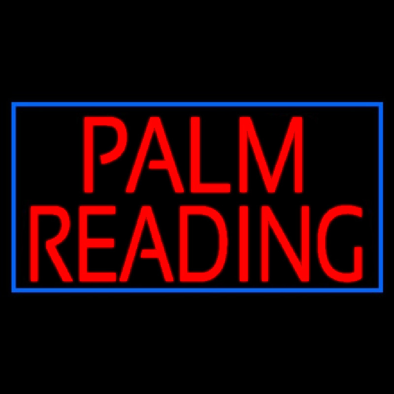 Red Palm Reading Neonreclame