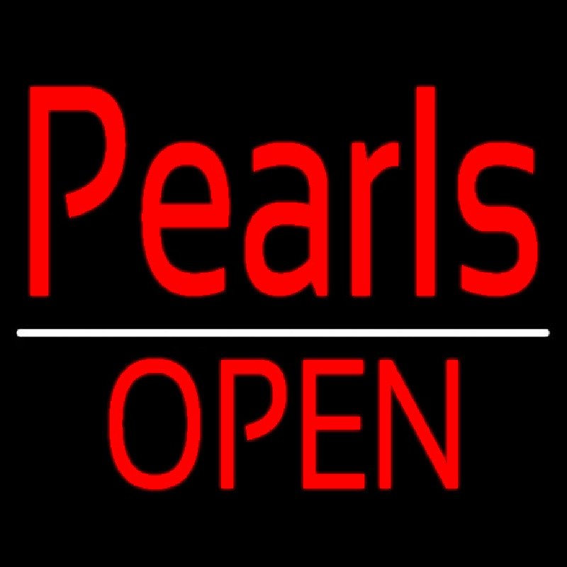 Red Pearls Open Neonreclame