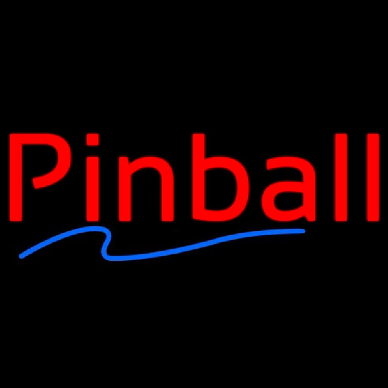 Red Pinball Blue Line Neonreclame