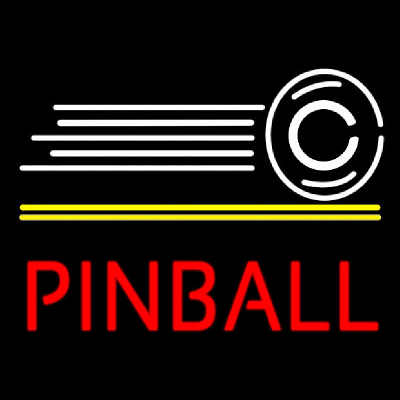 Red Pinball With Logo Neonreclame