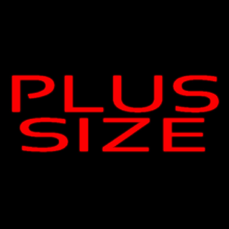 Red Plus Size Neonreclame