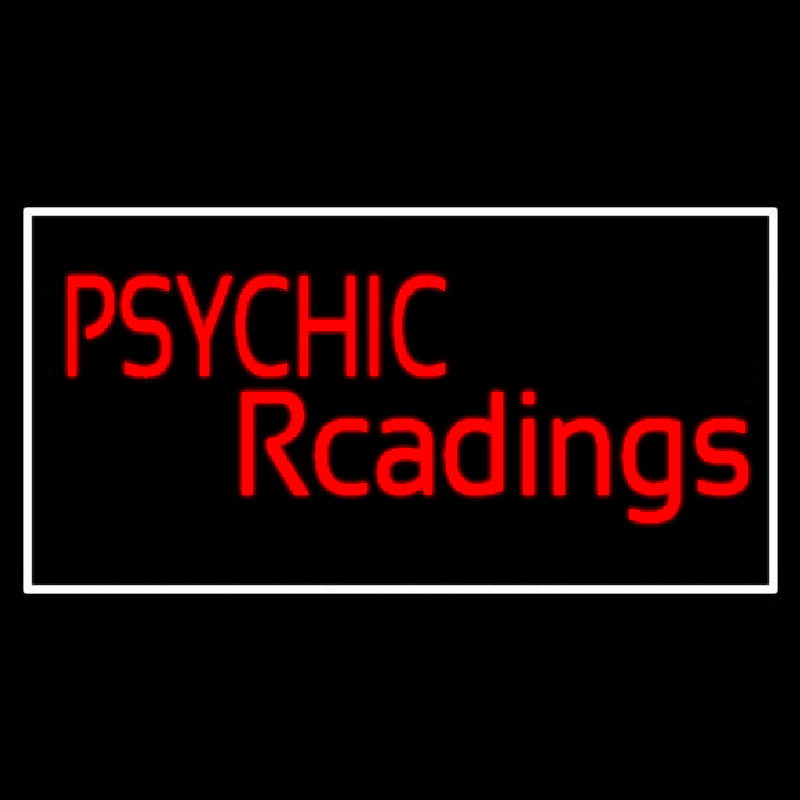 Red Psychic Readings And Blue Border Neonreclame