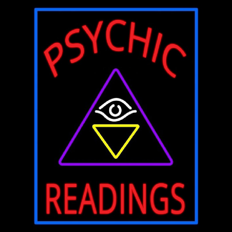 Red Psychic Readings Logo Neonreclame