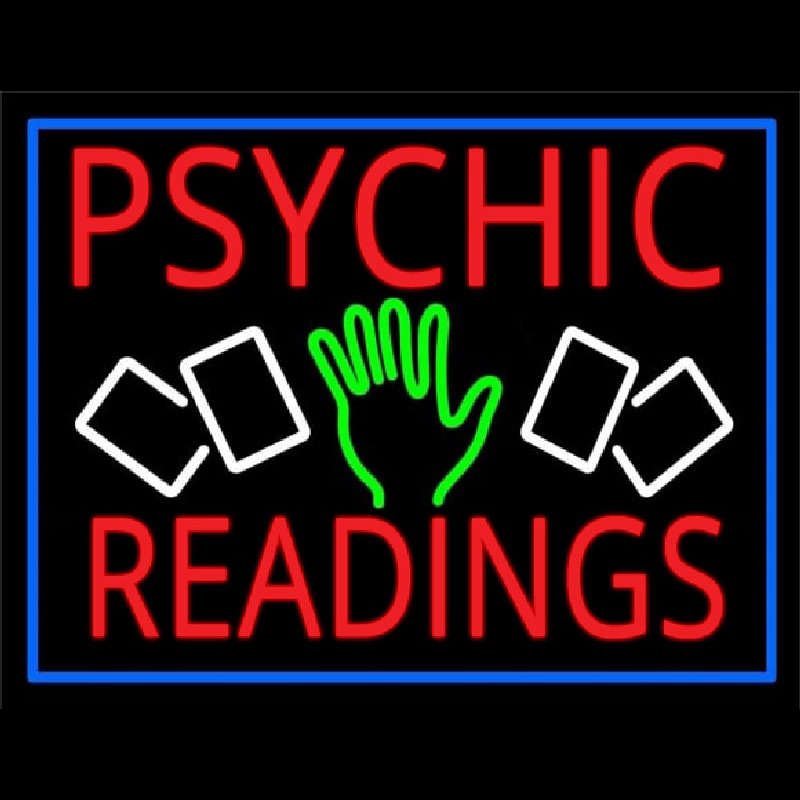 Red Psychic Readings With Logo Neonreclame