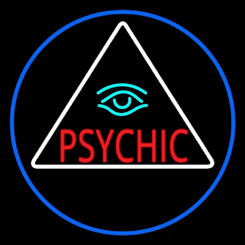Red Psychic With Turquoise Eye Neonreclame