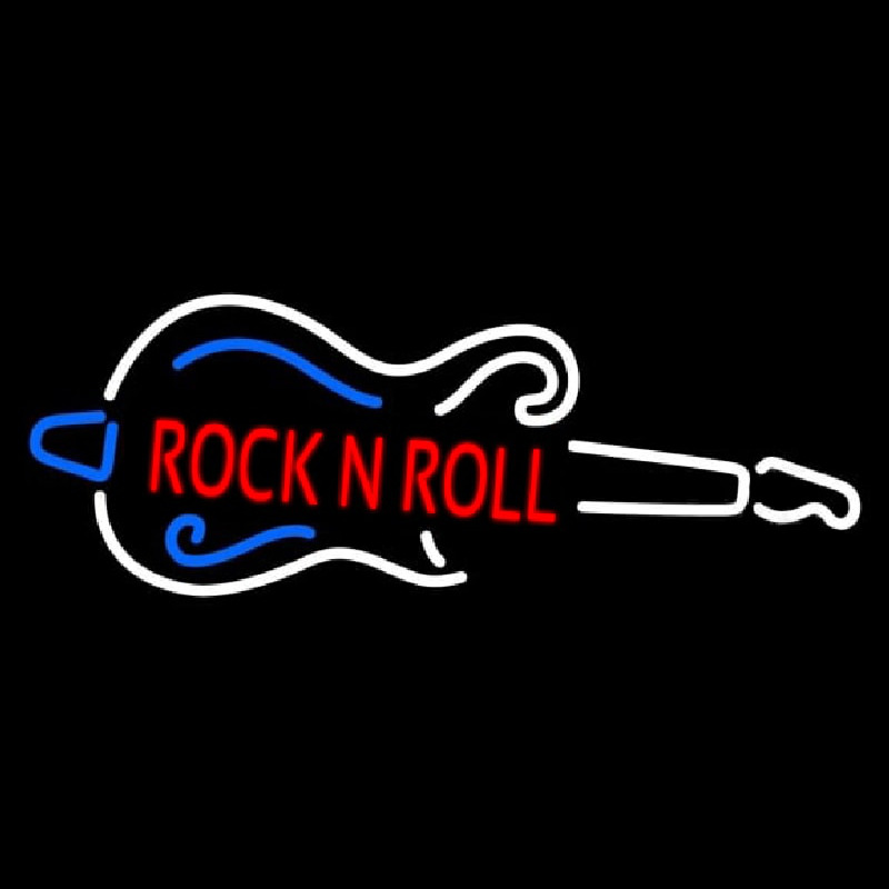 Red Rock N Roll Guitar 1 Neonreclame