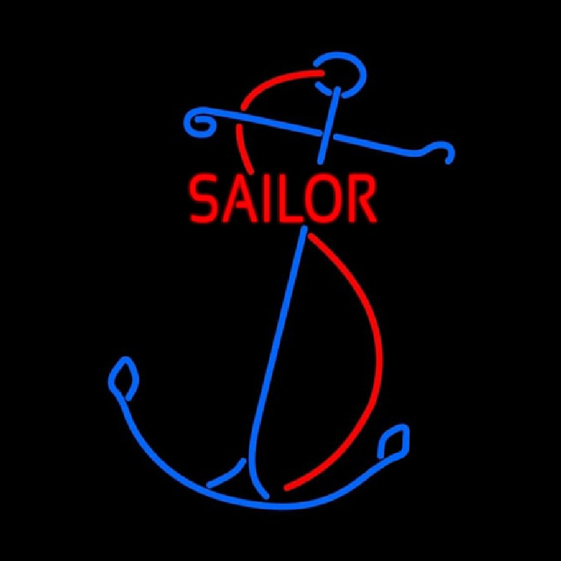 Red Sailor Logo Neonreclame