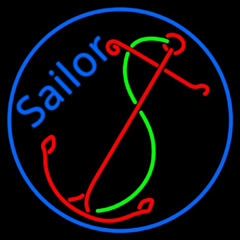 Red Sailor Logo Neonreclame