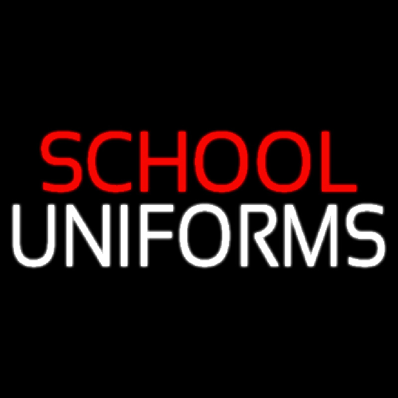 Red School White Uniforms Neonreclame