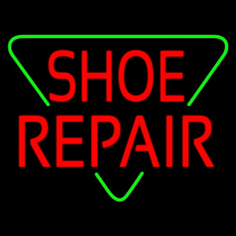 Red Shoe Repair Block Neonreclame