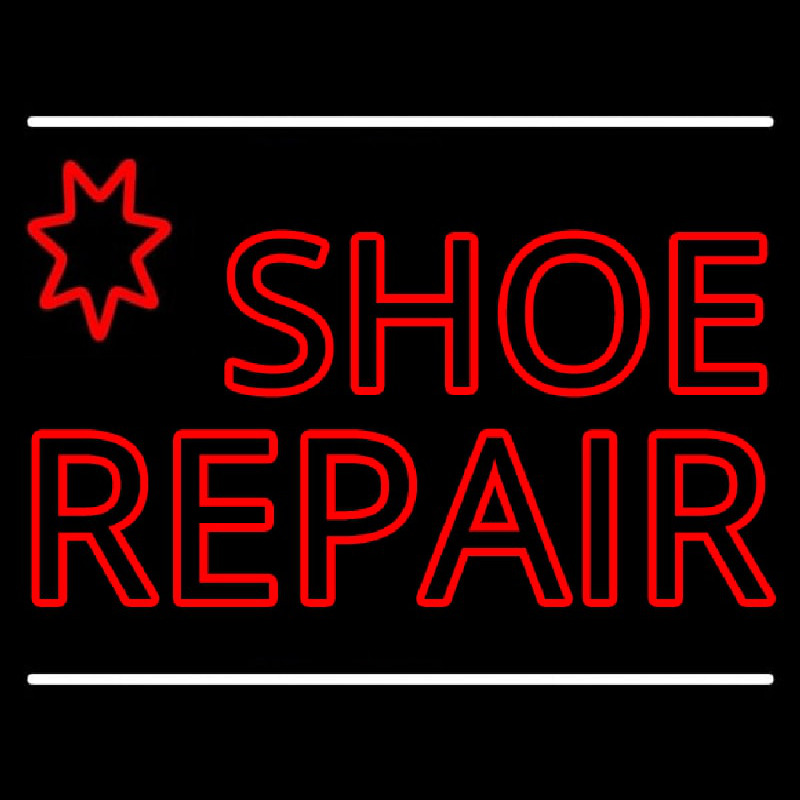 Red Shoe Repair Neonreclame