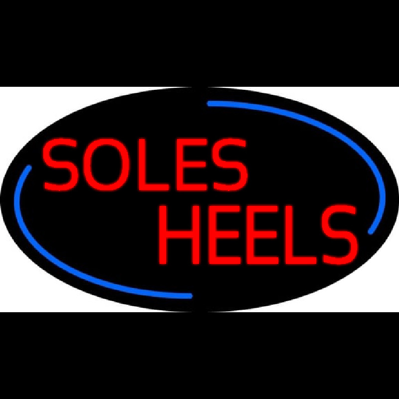 Red Soles Heels Neonreclame