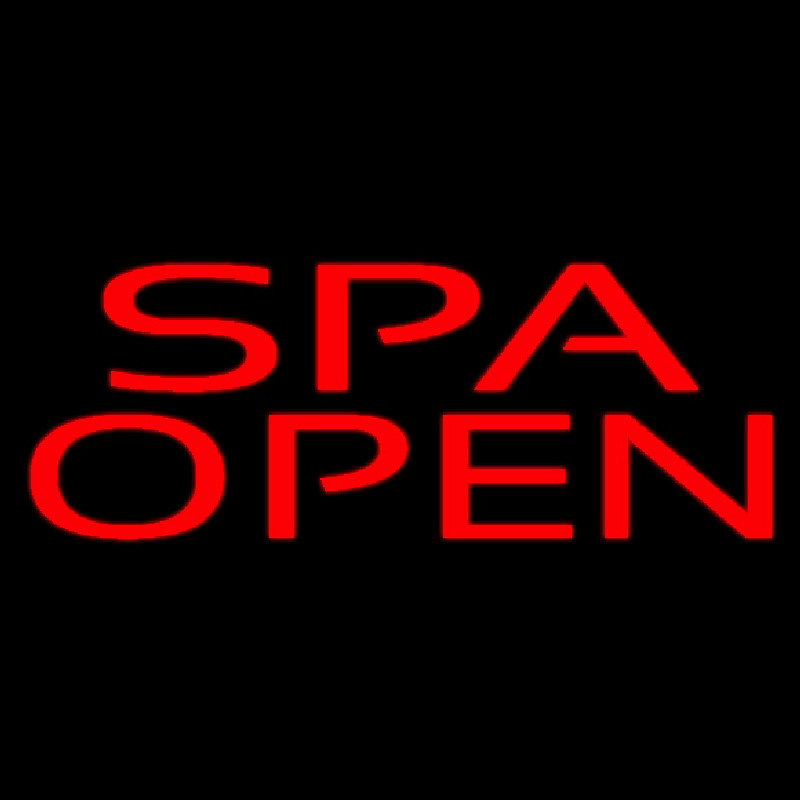 Red Spa Open Neonreclame
