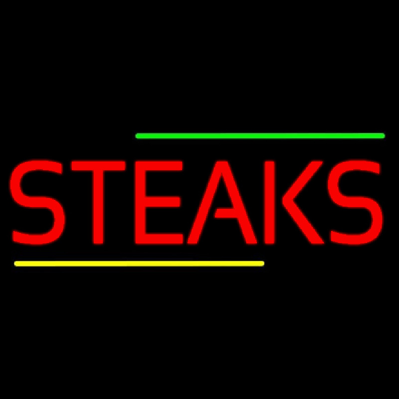 Red Steaks Neonreclame