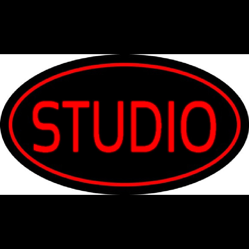 Red Studio Oval Neonreclame