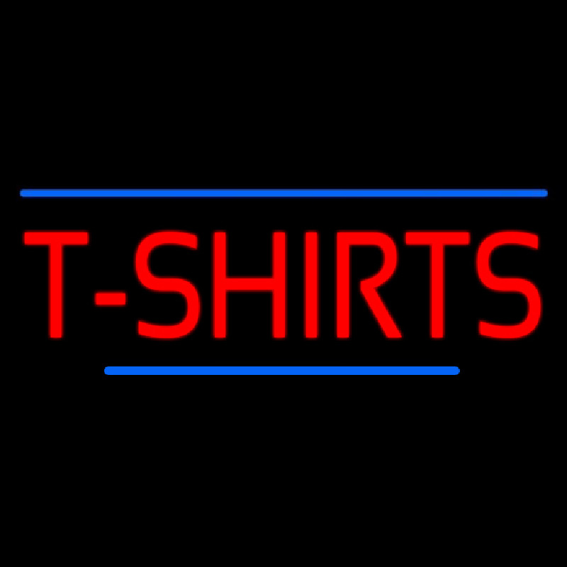 Red T Shirts Blue Lines Neonreclame