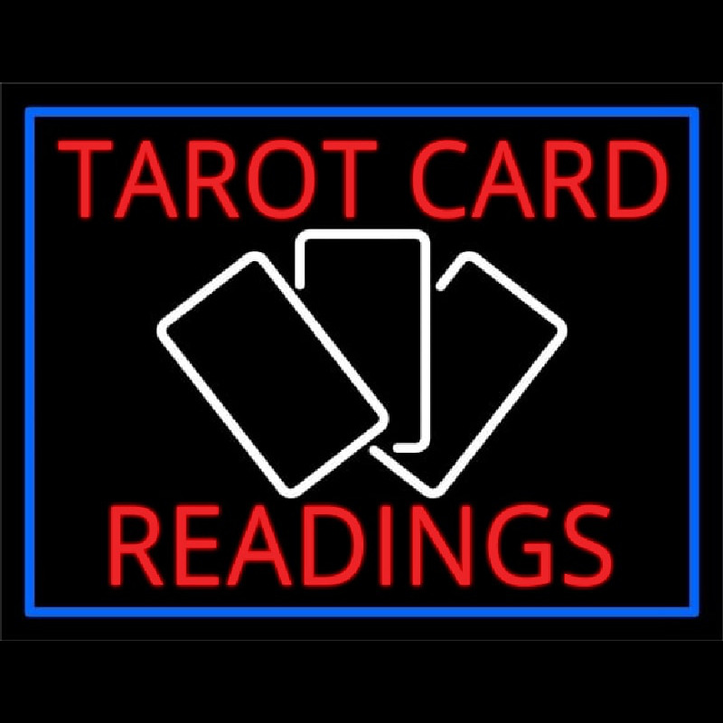 Red Tarot Cards Readings And White Border Neonreclame