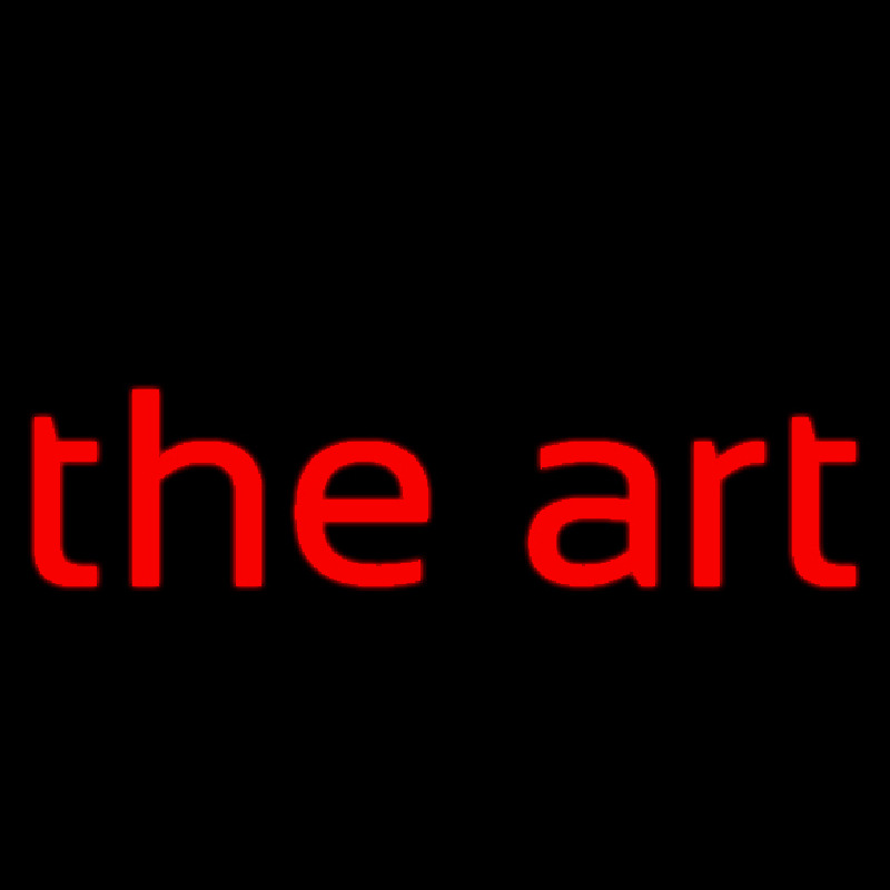 Red The Art Neonreclame