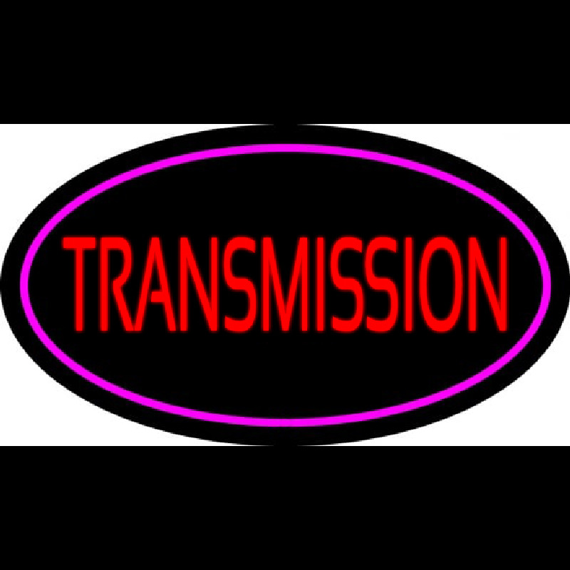 Red Transmission Purple Oval Neonreclame