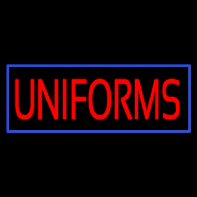 Red Uniforms Blue Border Neonreclame