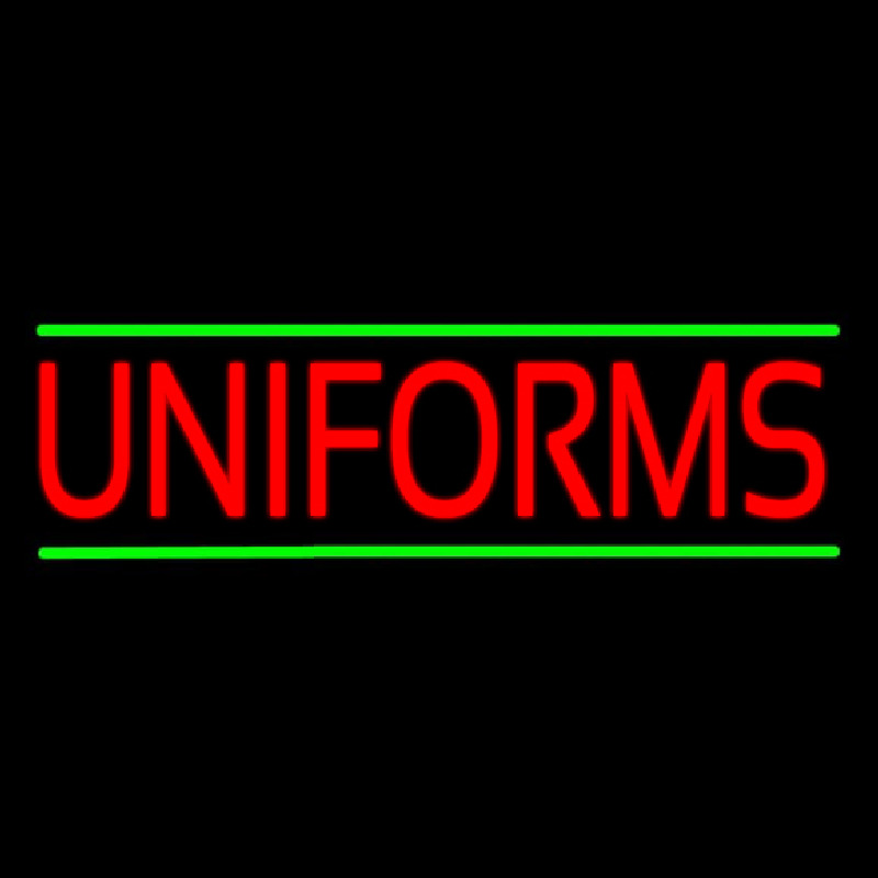 Red Uniforms Green Lines Neonreclame