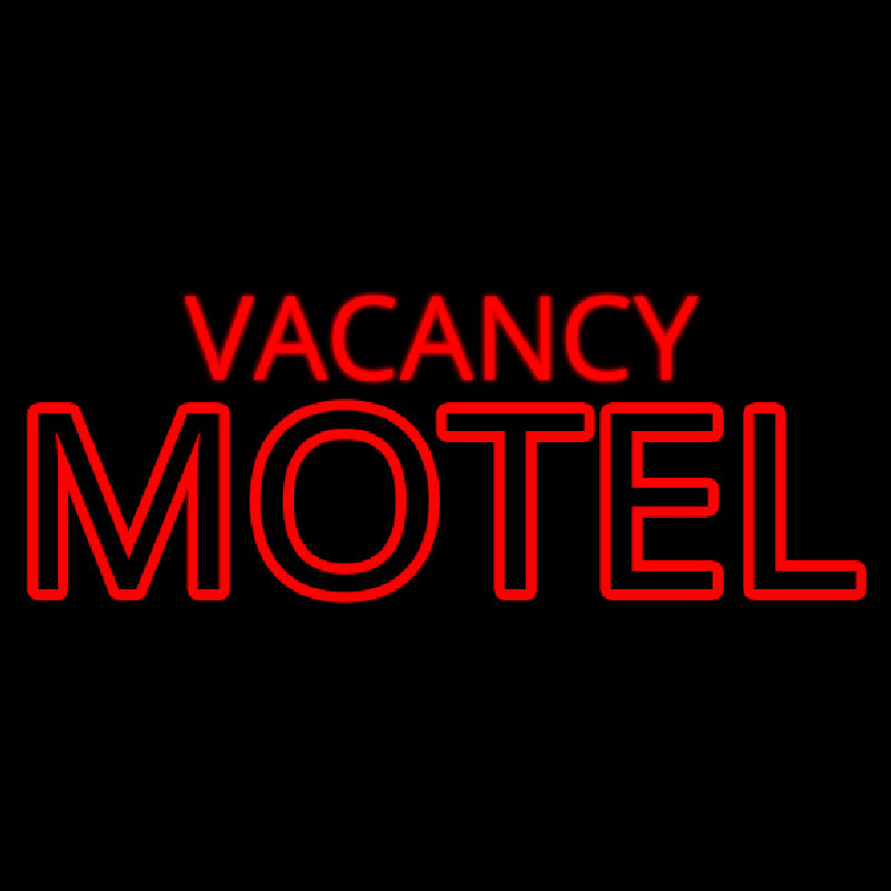 Red Vacancy Motel Neonreclame