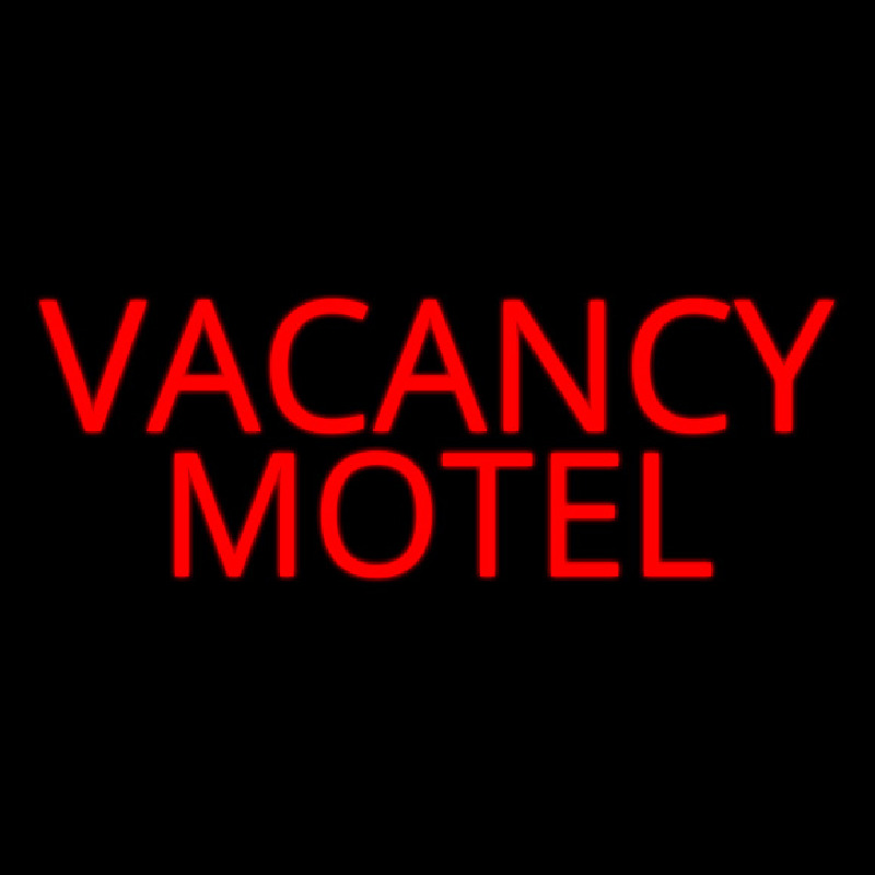 Red Vacancy Motel Neonreclame