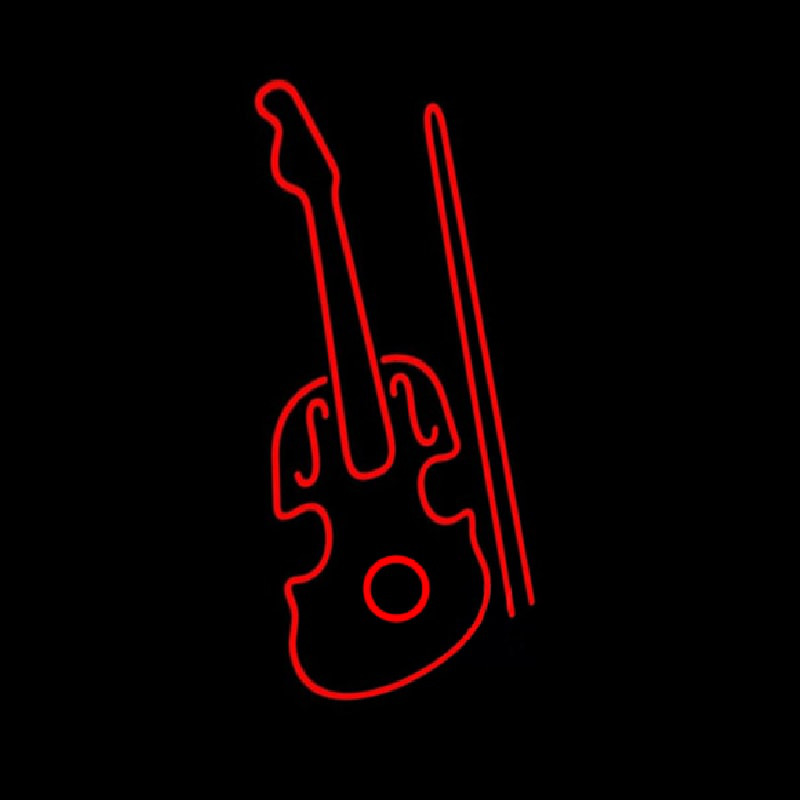 Red Violin Logo Neonreclame