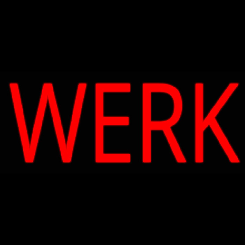 Red Werk Neonreclame