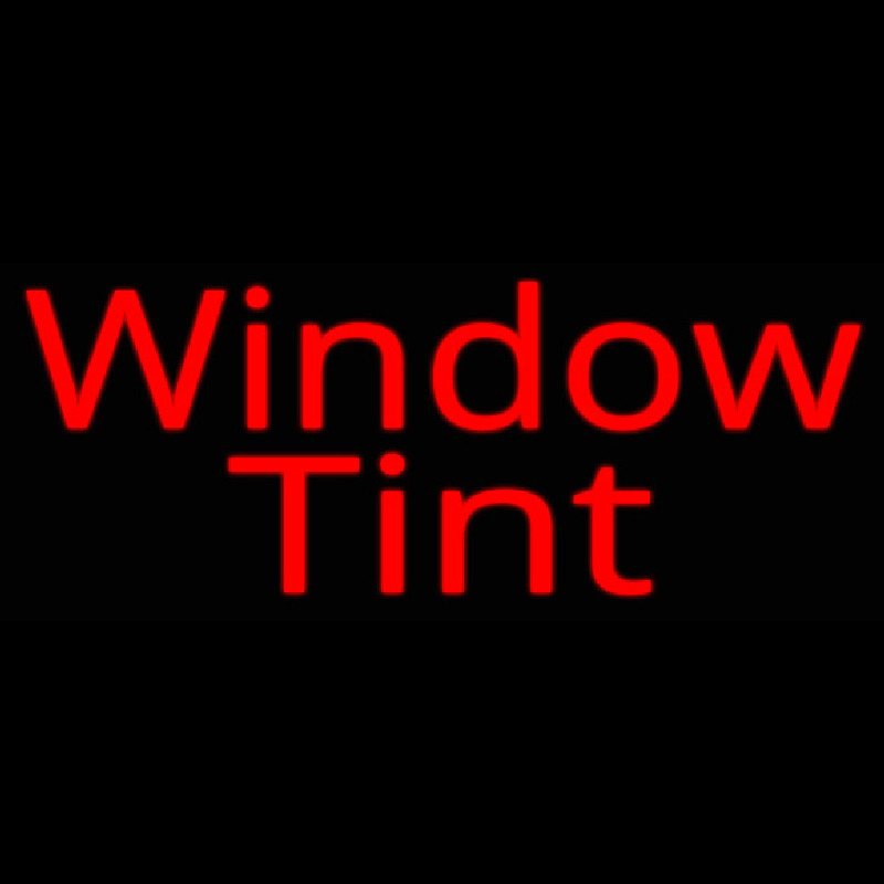 Red Window Tint Neonreclame