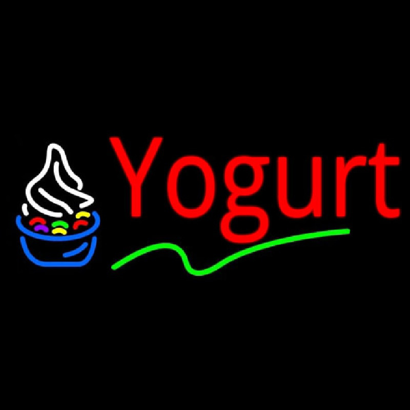 Red Yogurt Logo Neonreclame