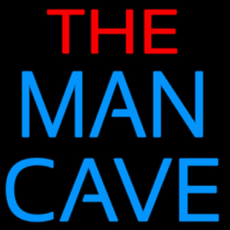 Red and Blue The Man Cave Neonreclame