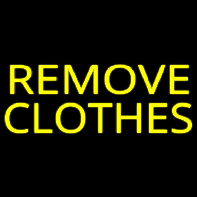Remove Clothes Neonreclame
