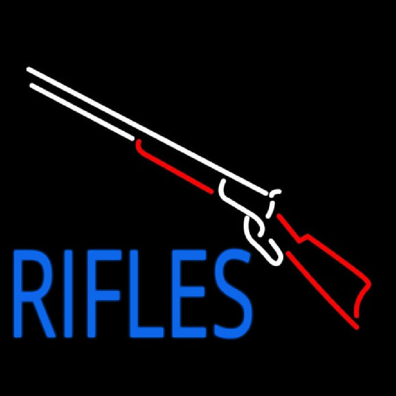 Rifles With Graphic Neonreclame